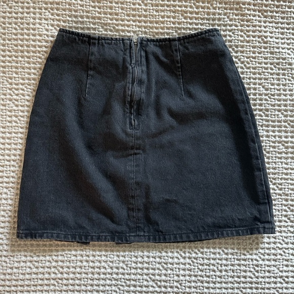 Asos Design Black Denim Skirt - Picture 2 of 3